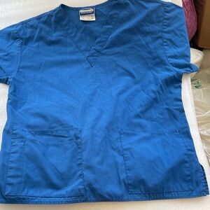 Scrub Top by scrub wear. Royal Blue Size m